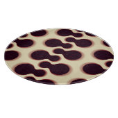 Planche À Découper Formes globulaires épineuses, teintes marron motif (Coin)