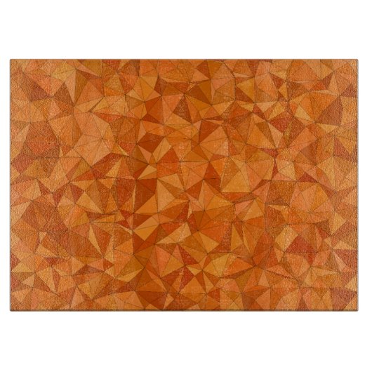 Planche À Découper Formes oranges géométriques (Devant)