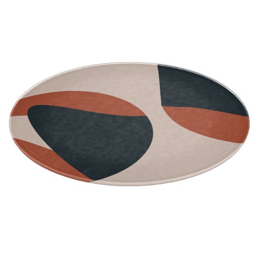 Planche À Découper Formes organiques Tons chauds Moderne   (Coin)