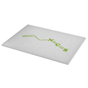 Planche À Découper Formule moléculaire de l'isothiocyanate de Wasabi