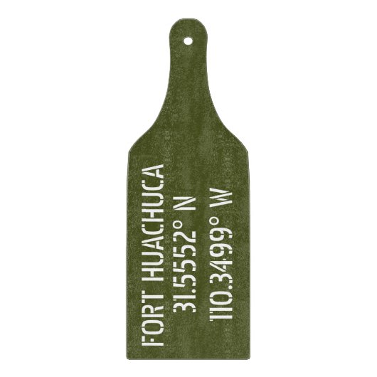 Planche À Découper Fort Huachuca Latitude Longitude (Devant)