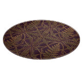 Planche À Découper Fougère dorée Géométrique Ornée Violet (Coin)