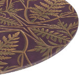 Planche À Découper Fougère dorée Géométrique Ornée Violet (Coin)