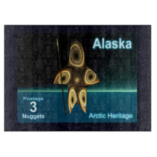 Planche À Découper Fractal Inuit Hunter