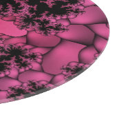 Planche À Découper fractale noire et rose (Coin)