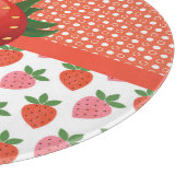 Planche À Découper Fraise juteuse colorée (Coin)