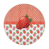 Planche À Découper Fraise juteuse colorée (Devant)