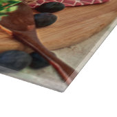 Planche À Découper Fraises Blueberries Fruits et sucreries (Coin)