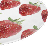 Planche À Découper Fraises d'aquarelle : motif transparent (Coin)