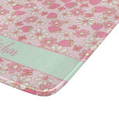 Planche À Découper Fraises de printemps doux Personnalisées (Coin)