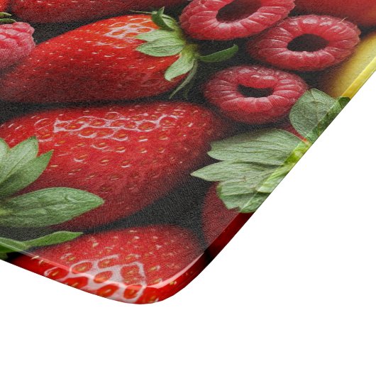 Planche À Découper Fraises et framboises (Coin)