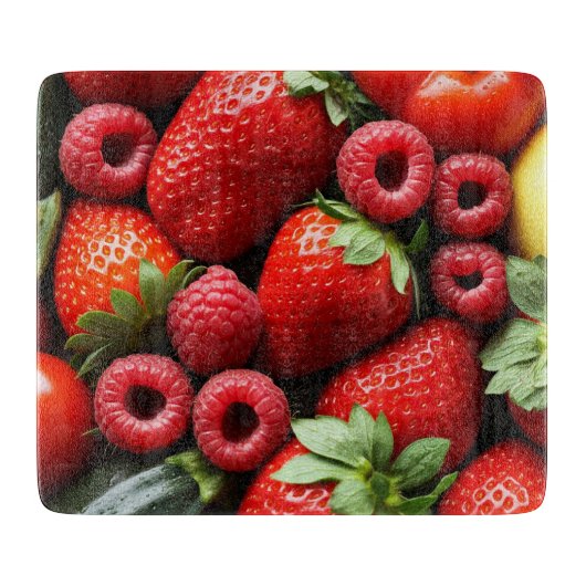 Planche À Découper Fraises et framboises (Devant)