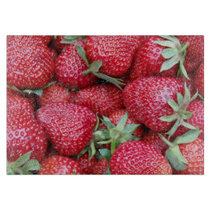 Planche À Découper fraises fraîches