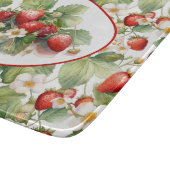 Planche À Découper Fraises mignonnes aquarelle (Coin)