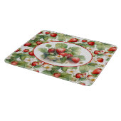 Planche À Découper Fraises mignonnes aquarelle (Coin)