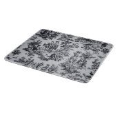 Planche À Découper Française toile de jouy noir et blanc élégant verr (Coin)