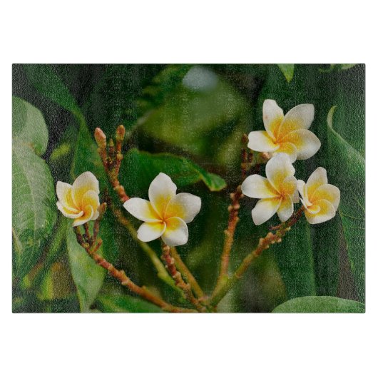 Planche À Découper Frangipani jaune (Devant)