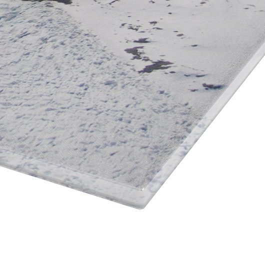 Planche À Découper Franz Josef Glacier Vue aérienne, Nouvelle-Zélande (Coin)