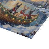 Planche À Découper French Bulldog Christmas Boat Holiday (Coin)