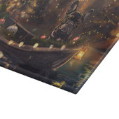 Planche À Découper French Bulldog Christmas Festive Voyage (Coin)