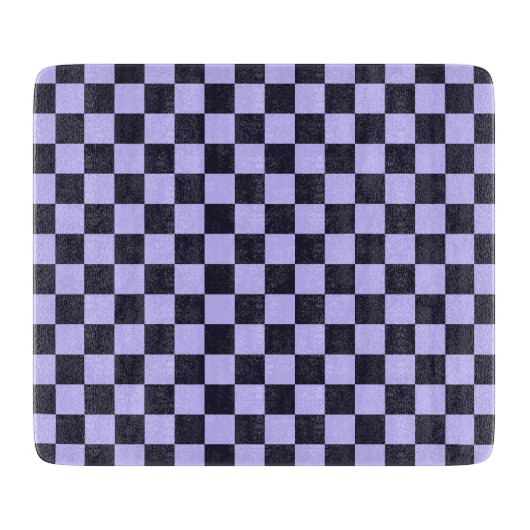 Planche À Découper French lilac checkerboard pattern (Devant)