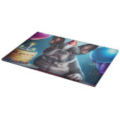 Planche À Découper Frenchie Birthday Bash : Un mignon Bulldog françai (Coin)