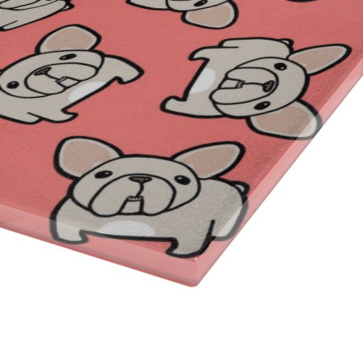 Planche À Découper Frenchie crème (Coin)