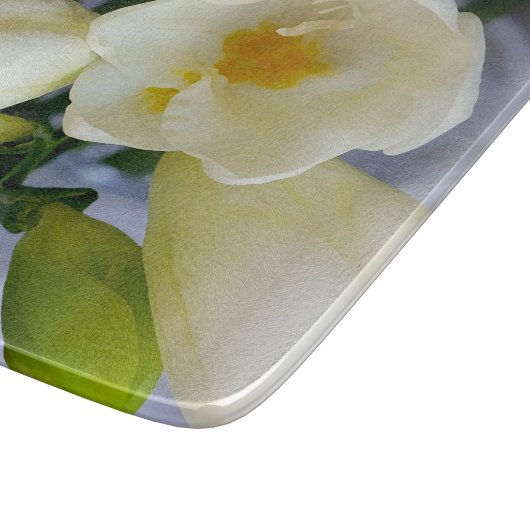 Planche À Découper frénésie jaune blanc (Coin)