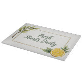 Planche À Découper Fresque Commence Quotidien Planche de Coupe En Ver (Coin)