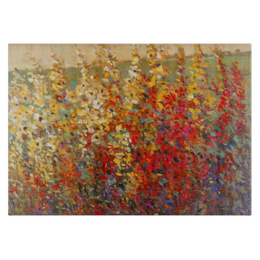 Planche À Découper Fresque du jardin lumineux des Fleurs sauvages du  (Devant)