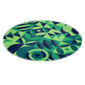 Planche À Découper Fresque géométrique : design vintage moderne. (Coin)