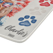 Planche À Découper Friandise drôle de chien Cocker Spaniel Rouge Blan (Coin)