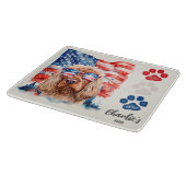 Planche À Découper Friandise drôle de chien Cocker Spaniel Rouge Blan (Coin)