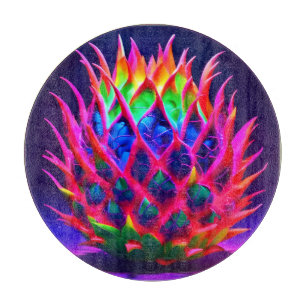 Planche À Découper Fruit de dragon de néon électrique