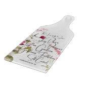 Planche À Découper Fruit de l'Esprit floral rose (Coin)