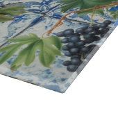 Planche À Découper Fruit d'été méditerranéen & Mosaïque Bleue Blanc (Coin)