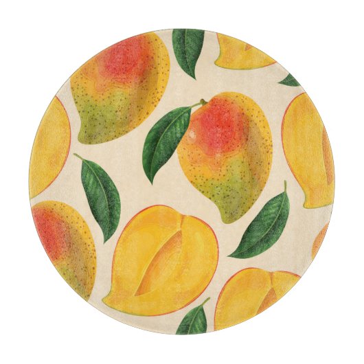 Planche À Découper Fruit Mango Motif sans joint (Devant)