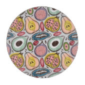 Planche À Découper Fruit Medley : Un Motif ininterrompu et dynamique (Devant)