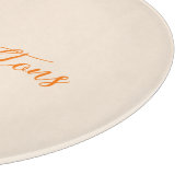 Planche À Découper Fruit Orange Floral Année de fondation (Coin)