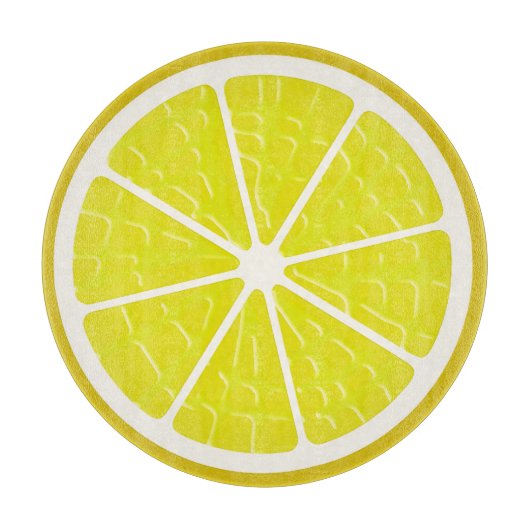 Planche À Découper Fruit Stylisé au citron (Devant)