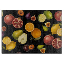 Planche à découper Fruits Botaniques Vintage