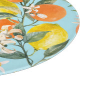 Planche À Découper Fruits Citrus Aquarelle : Dessinés à la Main (Coin)