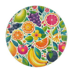 Planche À Découper Fruits colorés