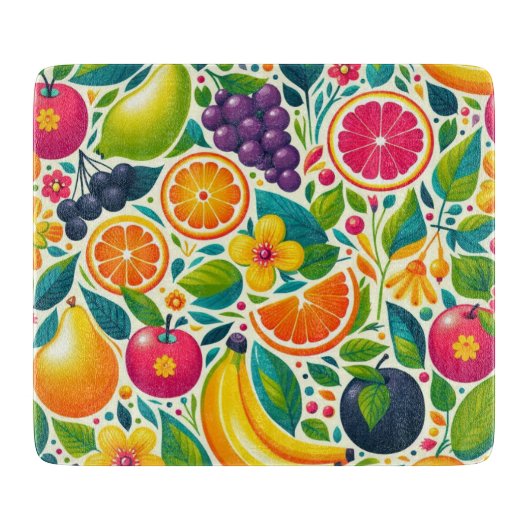 Planche À Découper Fruits colorés (Devant)