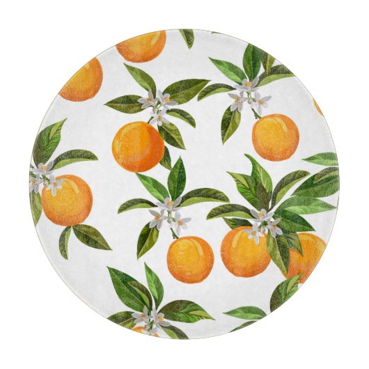Planche À Découper Fruits d'agrumes : Illustration numérique Vintage (Devant)