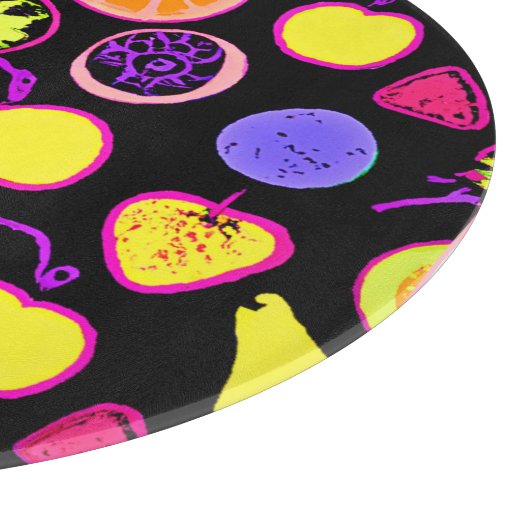 Planche À Découper Fruits de Neon Vibrants (Coin)