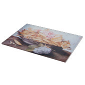 PLANCHE À DÉCOUPER FRUITS DE SAISON 6 - HARICOTS ET ROSE (Coin)