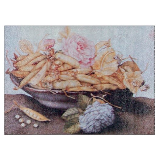 PLANCHE À DÉCOUPER FRUITS DE SAISON 6 - HARICOTS ET ROSE (Devant)