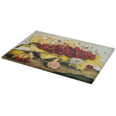 PLANCHE À DÉCOUPER FRUITS DE SAISON / CHERRIES ET CARNATIONS (Coin)