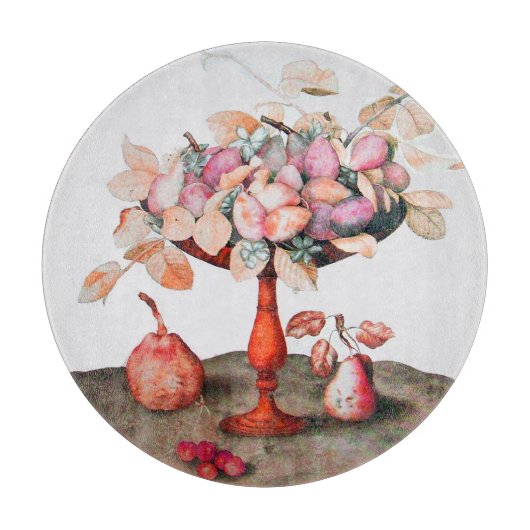 PLANCHE À DÉCOUPER FRUITS DE SAISON / JASMINES ET PRUNES (Devant)